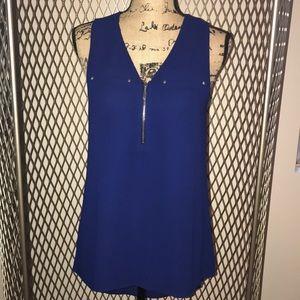 Navy Sleeveless top